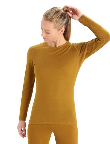 Clove Women's Icebreaker Merino 260 Tech Long Sleeve Crewe Thermal Top One Piece & Sets | USA 1759NWYB